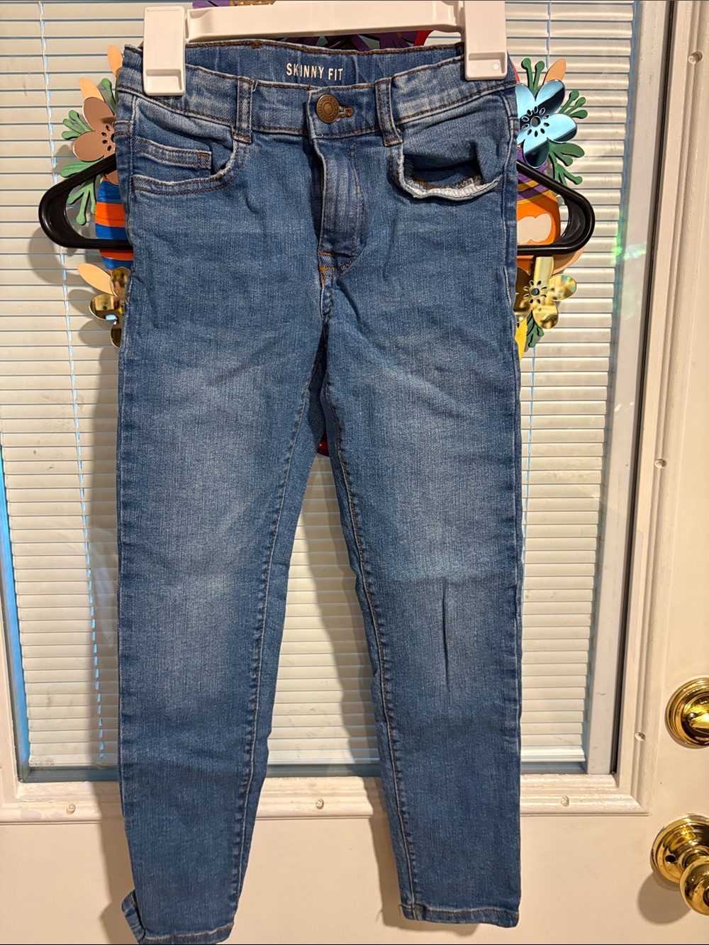 Zara Kids Skinny Fit Blue Jeans size 7